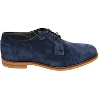 Pollini PB10192G9ECAM760 Herrenschuhe, Wildleder, Blau