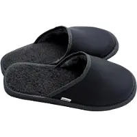 Baba REAL Herren Hausschuhe Leder Warm Winterlich