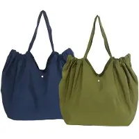 Unyqoos Ibenzoa Extra große faltbare Schultertasche aus wasserabweisendem Polyester, 75 x 16 x 44 cm, bis 20 kg, mit Metallschnalle & Kordelzug – für Einkaufen, Reisen & Sport