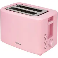 Jocca Toaster Rosa 700W – 2 breite Schlitze, 7 Bräunungsstufen & Auftauen