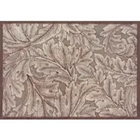 Turtle Mat Fußmatte "Acanthus Brown", braun, B:60cm H:9mm L:85cm, Obermaterial: 85% Baumwolle, 15% Viskose, Teppiche, Fußmatte