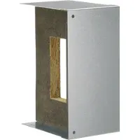 Hager L6923VERZ Endstück zu Brandschutzkanal FWK 90 Funktionserhalt E60/E30 50x110mm verzinkt