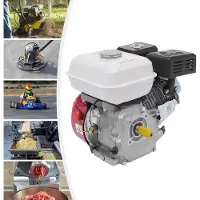 StarTech.com Benzinmotor - 4-Takt 1-Zylinder - Luftgekühlt - 5100 W - Für Go-Kart/Motorhacke/Hochdruckreiniger - Starke Leistung - Rot