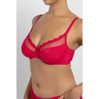 Dorina Bügel-BH "Jana", Damen, Gr. 95, Cup D, pink (pink, pink), Microtouch, Obermaterial: 82% Polyamid, 13% Elasthan, 5% Polyester, BHs Bügel-BH, Spitzen-Details