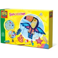 SES Creative Sonnenfänger Tucan, Zeichenschablonen-Set für Kinder, 5 Jahr(e), Mehrfarbig