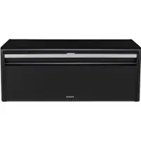 Brabantia Klappbrotkasten, Eleganter Brotkasten für Ihr tägliches Brot, Farbe: Matt Black