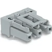 Wago 770-843/011-000 Buchse für Leiterplatten,abgewinkelt,3-polig,grau 770843011000 - 100 Stück