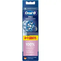 Oral-B Pro Sensitive Clean Aufsteckbürsten, 4+1 Gratis, 5 Stück(e), Weiß, Extra weich, , iO, Pulsonic, Sichtverpackung