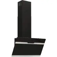 vidaXL Dunstabzugshaube 60 cm Stahl und Hartglas Schwarz