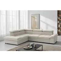 Sit&More Ecksofa SIT & MORE "Viola L-Form, B: 249 cm, Arm- & Kopfteilverstellung", nature, B:249cm H:73cm T:226cm, 100% Polyester, Sofas, Ecksofa, optional Schlaffunktion, Sofa mit Komfortsitz