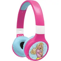 Lexibook 2-in-1 Barbie Bluetooth & kabelgebundenes Kinder-Headset mit Mikrofon, Steuertasten, faltbar, verstellbar, 12 Std. Akkulaufzeit, USB-C