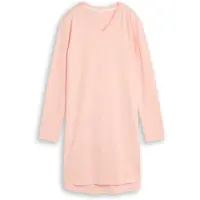 Tom Tailor Nachthemd , Damen, Gr. 44, N-Gr, rosa (rot, light, dots), Obermaterial: 100% Baumwolle, Kleider Nachthemd