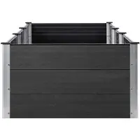 vidaXL Hochbeet Grau 300x100x54 cm WPC