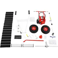 OEM Rasenkehrmaschine, 43cc Motor, 1,7PS Leistung, 60cm Arbeitsbreite, Rollbürstentyp, maximale Belastung 136kg