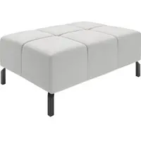 Home affaire Hockerbank "Ancona New", silber, B:107cm H:43cm T:71cm, 100% Polyester, Hocker, Hockerbank, passend zum Ecksofa, auch in Easy care-Bezug + Cord