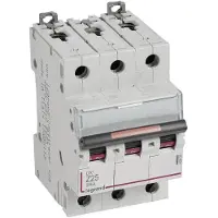 Legrand 409926 DX3 Leitungsschutzschalter Z-Charakteristik, 25A, 3-polig, 25kA, 400VAC, 3TE