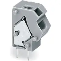 Wago 254-812 Anreihbare 2-Leiter-Leiterplattenklemme,0,75 mm2,Rastermaß 7,5/7,62 mm,dunkelgrau 254812 - 100 Stück