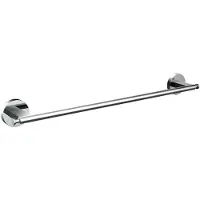 Emco round C Badetuchhalter, mit je einem Haken links und rechts, 400mm, 436000140, Farbe: Chrom