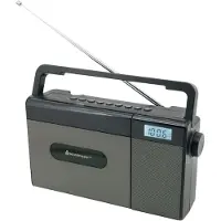 Soundmaster RCD1170SW, Tragbar, Analog, FM, 2,5 W, 3,5 mm, Grau