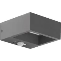 Brumberg 65281103 LED-Solarwandanbauleuchte 1,4 W, 3.000 K, graphit struktur, IP54, schaltbar
