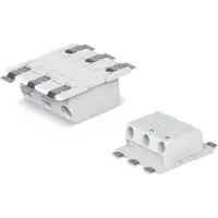 Wago 2070-543/998-406 SMD-Through-Board-Leiterplattenklemme,0,75 mm2,Rastermaß 6,5 mm,weiß 2070543998406 - 318 Stück