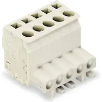 Wago 722-105/026-000 1-Leiter Federleiste, abgewinkelt,CAGE CLAMP,2,5 mm2,lichtgrau 722105026000 - 100 Stück