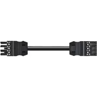 Wago 771-9994/006-101 konfektionierte Verbindungsleitung,Eca,Buchse Stecker,schwarz 7719994006101