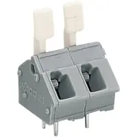 Wago 256-508/333-000 Leiterplattenklemme,Fingerdrücker,2,5 mm2,grau 256508333000 - 15 Stück