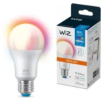 Wiz A60 E27 Tunable White & Color Lampe (60W), Intelligentes Leuchtmittel, Wi-Fi/Bluetooth, Weiß, Wi-Fi 4 (802.11n), 802.11b, 802.11g, LED, E27
