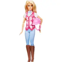 Barbie HXJ38 - Barbie - Das geheimnisvolle Pferdeabenteuer - Reiterin Malibu, Puppe