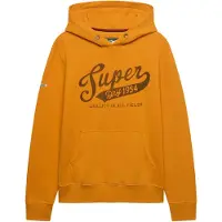 Superdry für Herren. M2014566A Vintage-Script-Hoodie in Orange (XXL), Lässig, Baumwolle