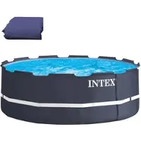 Intex Ersatzfolie navy blau | für Frame Pool 366 x 122 cm