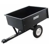 Geotech Kippbarer Anhänger aus Metall für Rasentraktoren TC3080D Mulde 97x76 cm (h 33 cm)