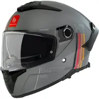 Mt Helmets Integralhelm Thunder 4 SV Mil XL grau schwarz Sonnenvisier mit ECE