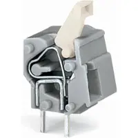 Wago 257-763 Anreihbare Leiterplattenklemme,Drücker,2,5 mm2,lichtgrau 257763 - 100 Stück