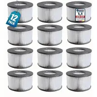 Sonstiges 12er Set Ersatzfilter für MSPA Whirlpool ab 2020, Wasserfilter für aufblasbare Pools & Hot Tubs
