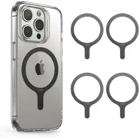 ESR MagSafe Ring Aufkleber 4 Stück Schwarz Universell für iPhone & Samsung Hüllen