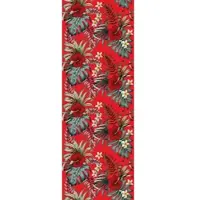 Queence Vinyltapete "Johanna", rot, B:0,9m L:2,5m, Vinyl, Tapeten, Vinyltapete, 90x250cm, selbstklebend, kinderleichte Anbringung,, Sticker