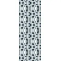 Queence Vinyltapete "Elina", blau, B:0,9m L:2,5m, Vinyl, Tapeten, Vinyltapete, 90x250cm, selbstklebend, kinderleichte Anbringung,, Sticker