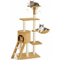 Bakaji Kratzbaum für Katzen, Sisalbaum, Spielplatz, Katze, Kratzbaum für Katzen,