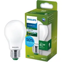 Philips Filament-Lampe, Milchglas, 40W A60 E27, 2,3 W, 40 W, E27, 485 lm, 50000 h, Kaltweiße