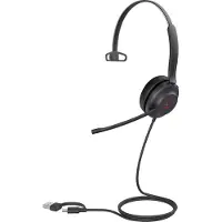 Yealink UH37 Mono UC USB-C/A Headset, Kabelgebunden, 20 - 20000 Hz, Büro/Callcenter, 96,5 g, Kopfhörer, Schwarz