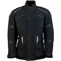 Roleff Motorradjacke "RO 1512" Gr. L, schwarz, Jacken, L, Obermaterial: 100% Polyester. Innenfutter: 100% Polyester, Motorradjacke, 8 Taschen, 4 Belüftungslöcher, mit Sicherheitsstreifen