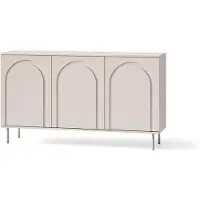 Furnlux Classic FURNLUX Sideboard Orvella Beige 150 Cm / Hauptfarbe: Beige / Abmessungen: 150 x 85 x 40