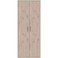 SMARTBett GmbH Schrank (55 cm Tiefe) – 2-türiger Kleiderschrank, 90 cm breit Wildeiche