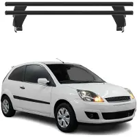 Menabo Dachträger Grundtäger für Ford Fiesta 2002-2008 3tür ABE Alu Schwarz 2x