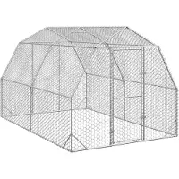 vidaXL Hühnerstall 2,5x4x2,25 m Verzinkter Stahl