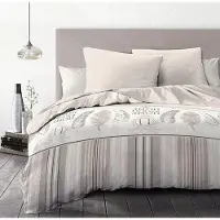 Markenlos Bettwäsche 220 x 240 cm Home Sweet Home - Microfaser, 3-teilig