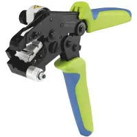 Rennsteig Zange zum Schneiden, Abisolieren und Crimpen von LWL Ø 2,2 mm für Toshiba-Stecker, mit manuellem Messervorschub - 8000 4000 3