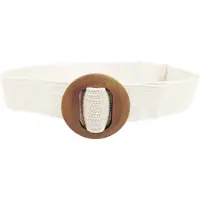 Capelli New York Stretchgürtel , Damen, weiß, Materialmix, Flechtoptik, unifarben, Gürtel Stretchgürtel, Flecht-Optik